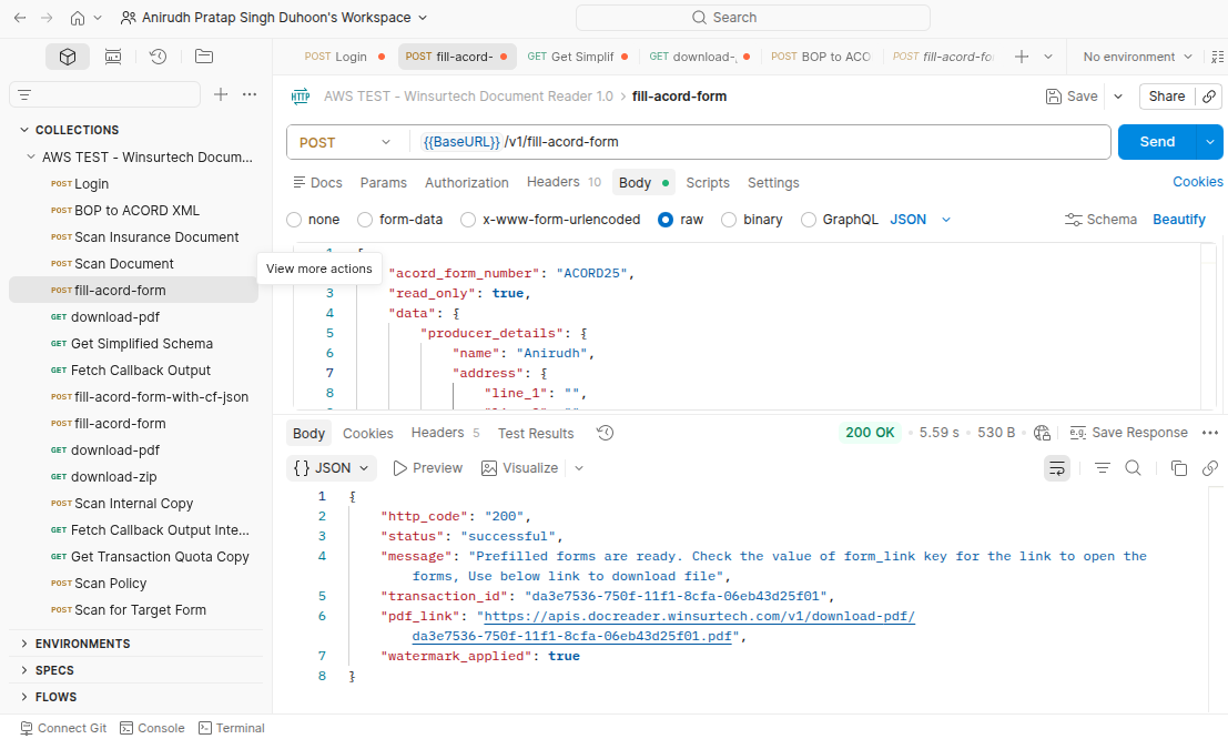 Postman Screenshot