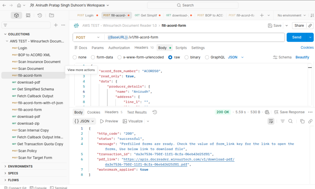Postman Screenshot