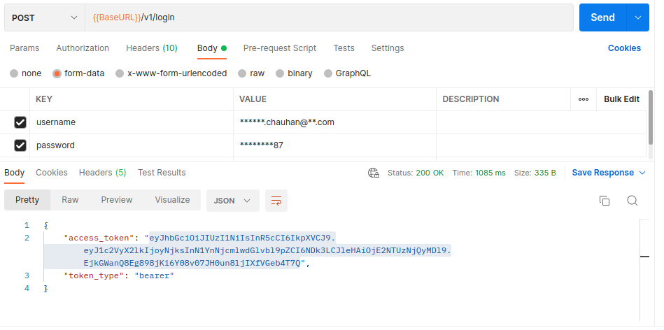 Document Reader login endpoint