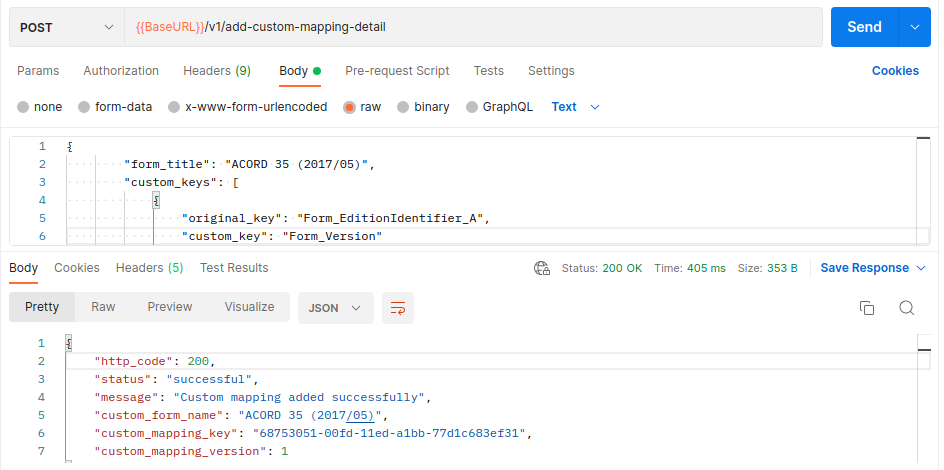 Document Reader Generate Custom Mapping Template Endpoint
