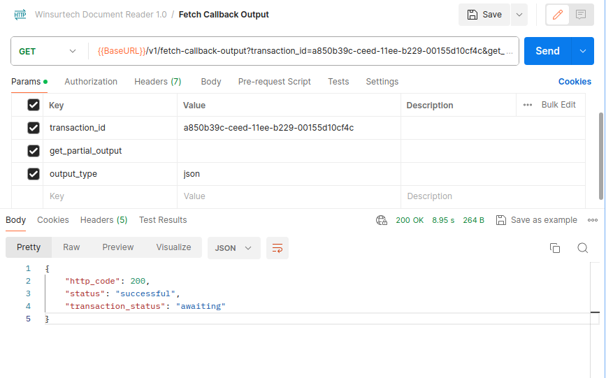 Document Reader Fetch Callback Json Endpoint