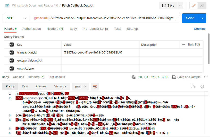 Document Reader Fetch Callback Json Endpoint