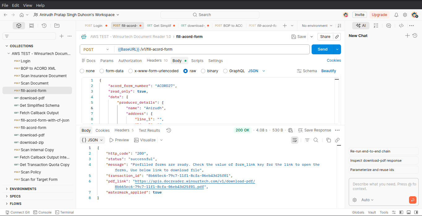 Postman Screenshot