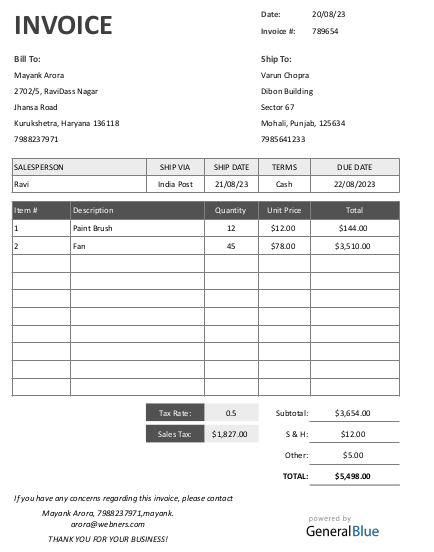 Purchase / Sales Order Data Extraction